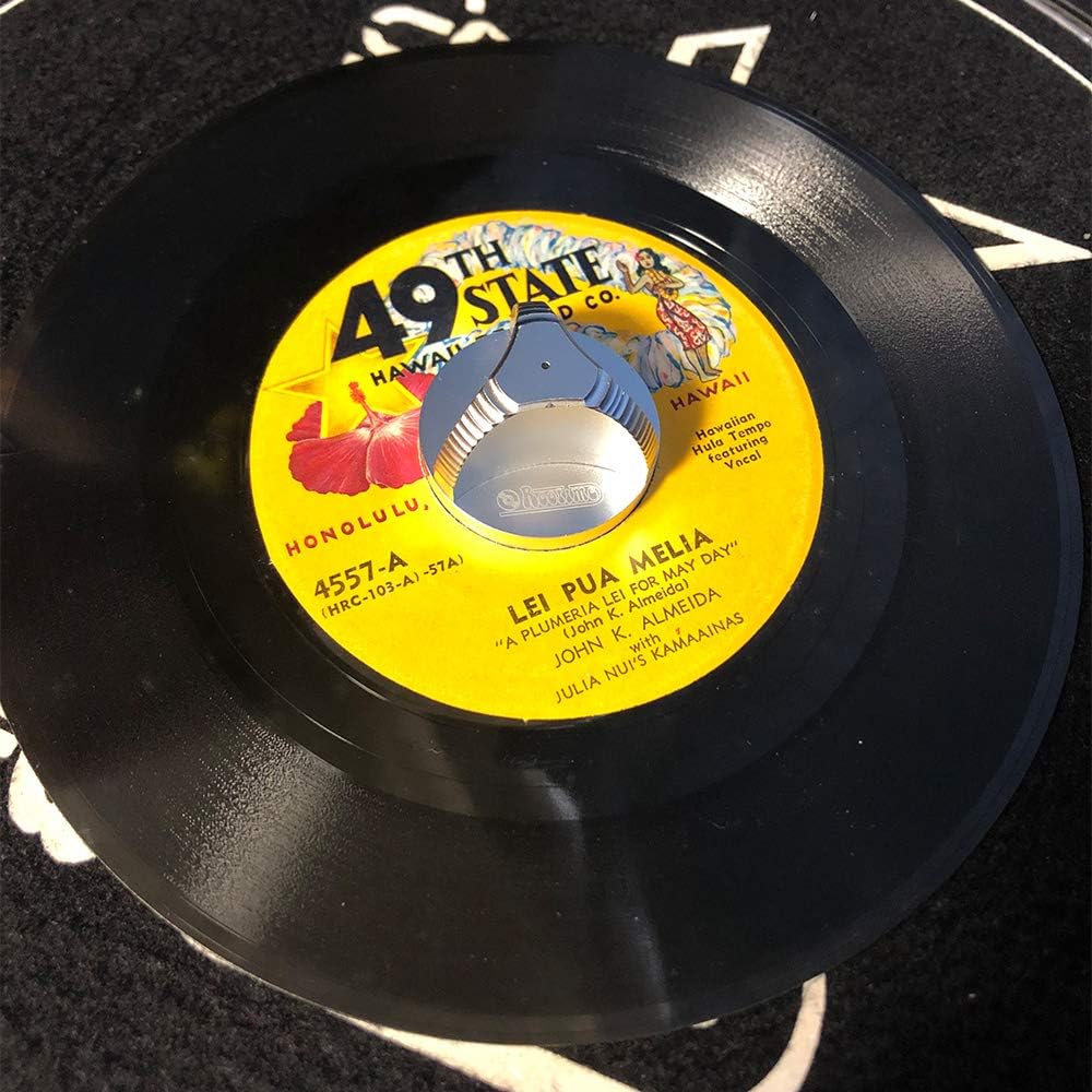 45 RPM レコードアダプター インサート 特殊形状 アルミニウム 7インチ ビニールレコードドーム 45 アダプター カラー ゴールド - Image 5