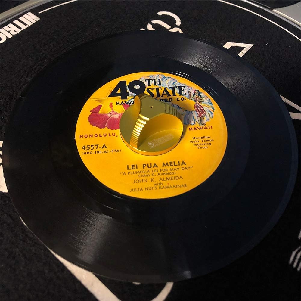 45 RPM レコードアダプター インサート 特殊形状 アルミニウム 7インチ ビニールレコードドーム 45 アダプター カラー ゴールド - Image 11