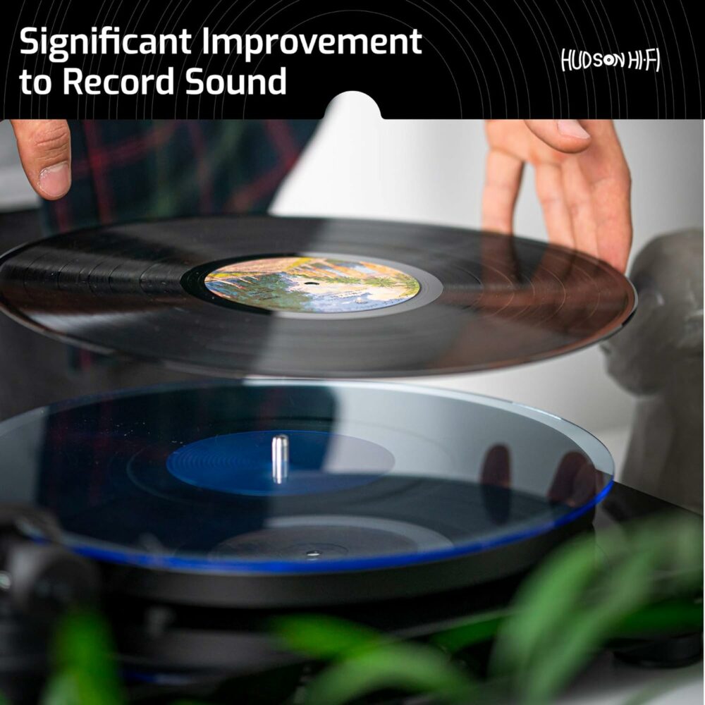 Hudson Hi-Fi アクリルターンテーブルマット | アメリカ製LPスリップマット グリーンリット - Image 13