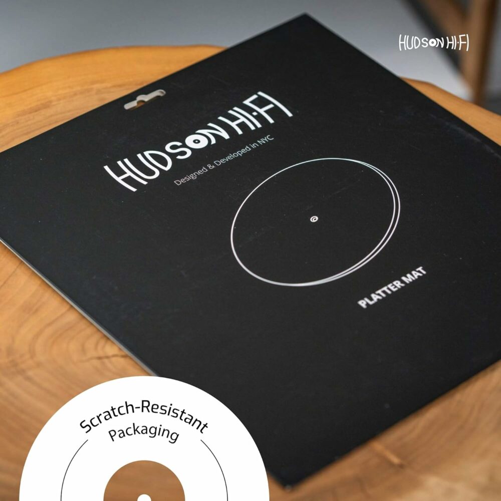Hudson Hi-Fi アクリルターンテーブルマット | アメリカ製LPスリップマット レッドライン - Image 2
