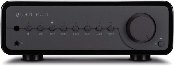 Quad Primain Amplifier Classic Lancaster Gray/High Gloss Black QUAD VENA2-BH