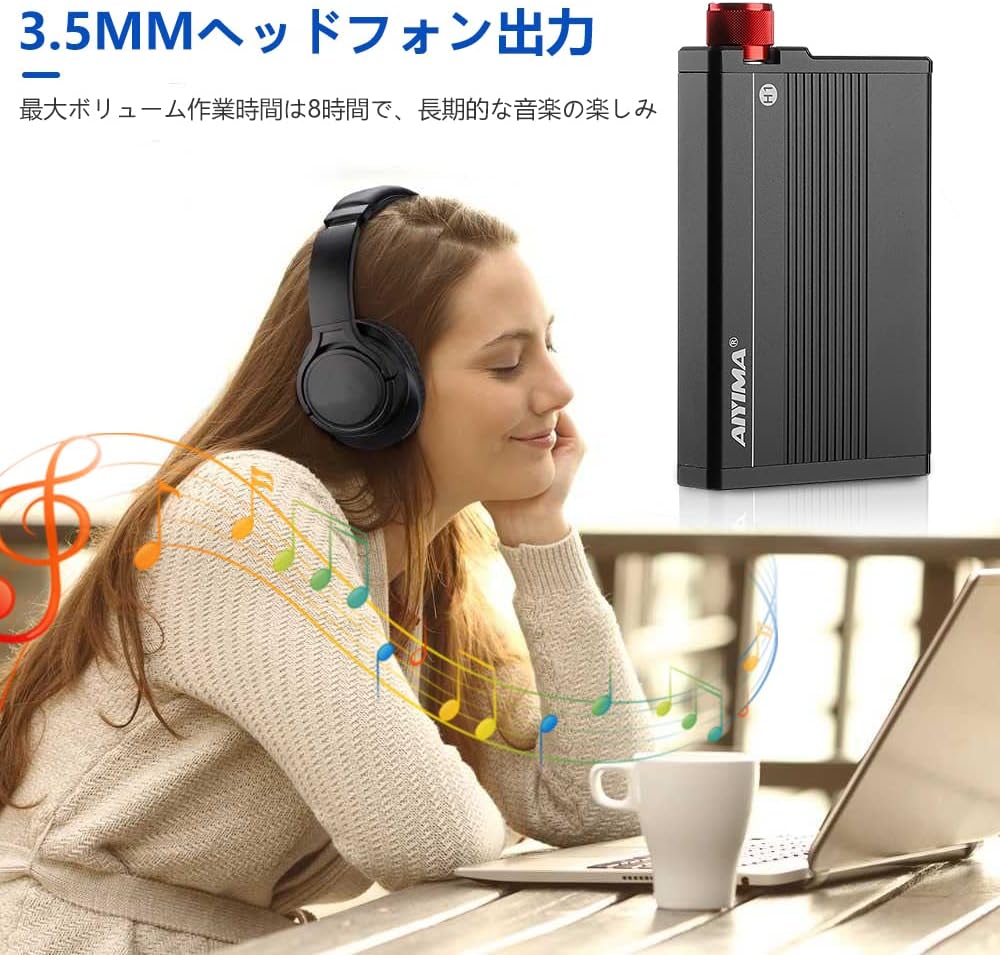 AIYIMA H1 Mini Portable Hi-Fi Headphone Amplifier JRC5532 OP Amplifier 3.5mm AUX Headphone Amplifier for MP3 Player Tablet Phone - Image 4