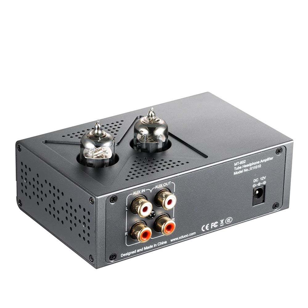 Xduoo MT-602 Class A Vacuum Tube Headphone Amplifier Tube-6J1 Preamp 1300mW @ 32 Ohm Output Stereo Audio Vacuum Tube Amplifier Tube Amplifier Hifi Vacuum Tube Headphone Amplifier DC 12V - Image 3