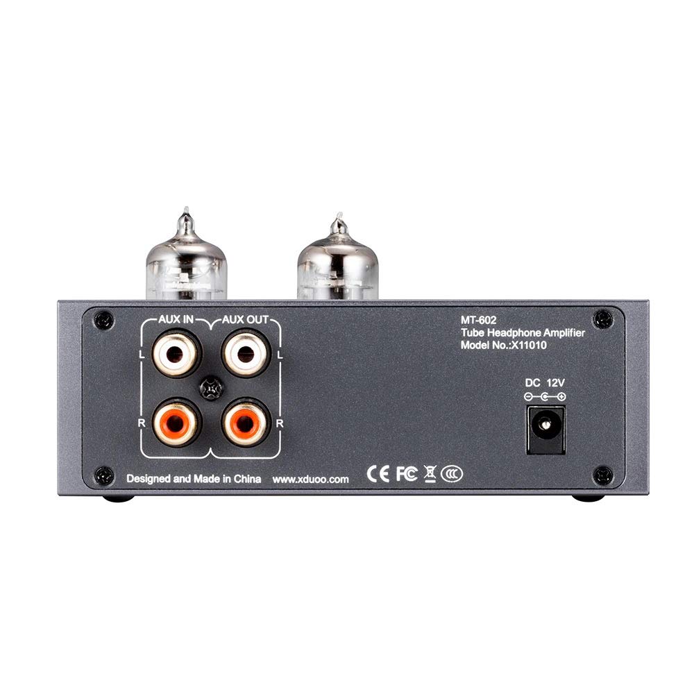 Xduoo MT-602 Class A Vacuum Tube Headphone Amplifier Tube-6J1 Preamp 1300mW @ 32 Ohm Output Stereo Audio Vacuum Tube Amplifier Tube Amplifier Hifi Vacuum Tube Headphone Amplifier DC 12V - Image 4