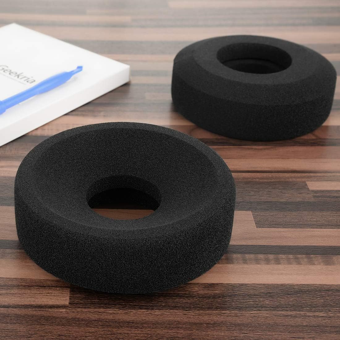 Geekria イヤーパッド Comfort 互換性 パッド グラド/GRADO PS1000, GS1000, SR80i, SR125i, SR225i, SR60, SR80, SR125 GW100x ヘッドホンに対応 パッド イヤー/イヤーカップ (スポンジ/ブラック) - Image 4