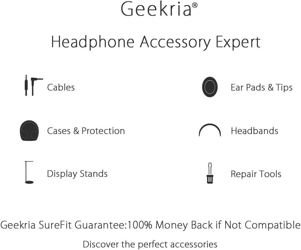 Geekria イヤーパッド Comfort 互換性 パッド グラド/GRADO PS1000, GS1000, SR80i, SR125i, SR225i, SR60, SR80, SR125 GW100x ヘッドホンに対応 パッド イヤー/イヤーカップ (スポンジ/ブラック) - Image 7