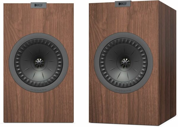 KEF Q350 Walnut Bookshelf Speaker with High Resolution / 2-Way Bookshelf Speaker
