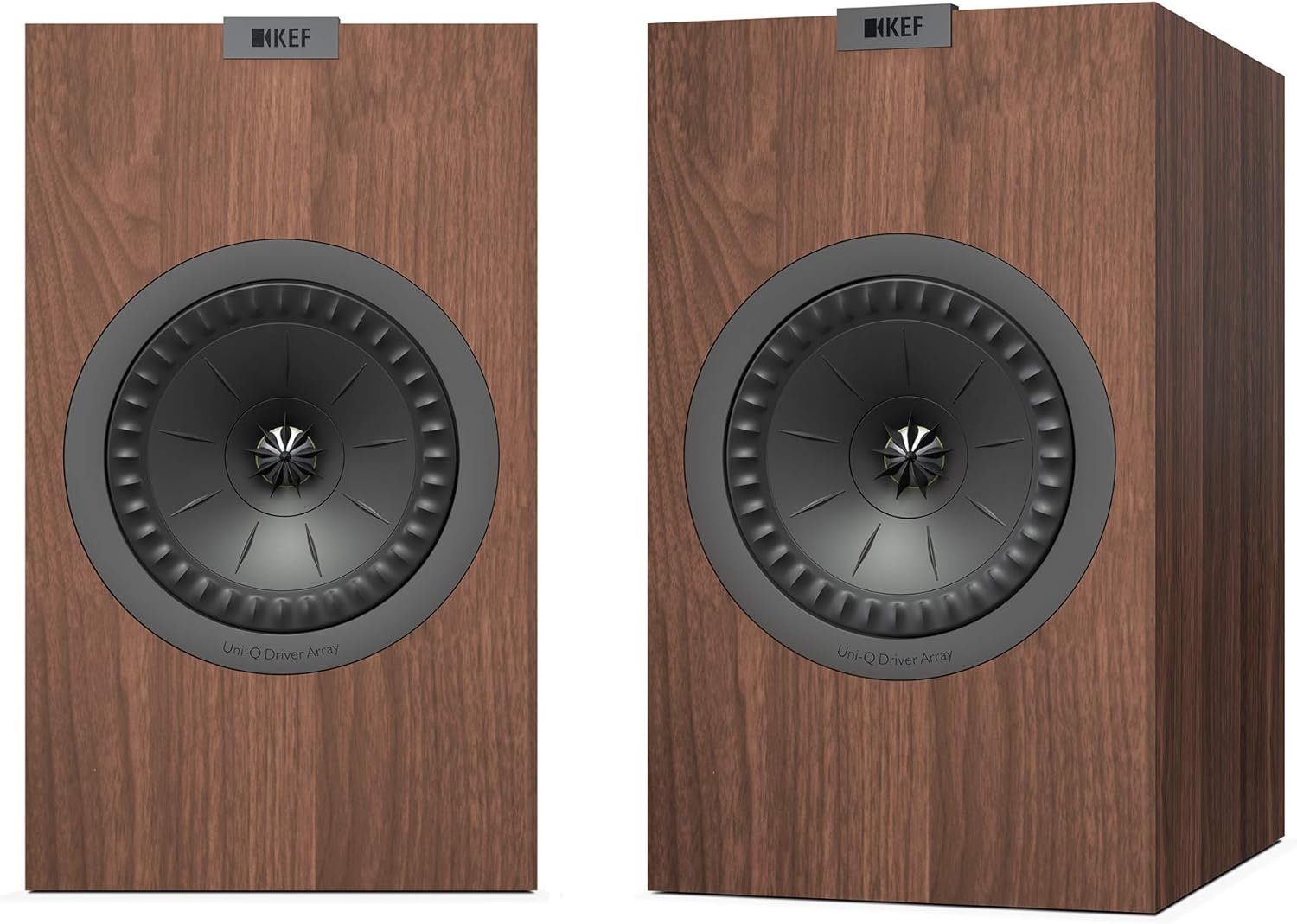 KEF Q350 Walnut Bookshelf Speaker with High Resolution / 2-Way Bookshelf Speaker