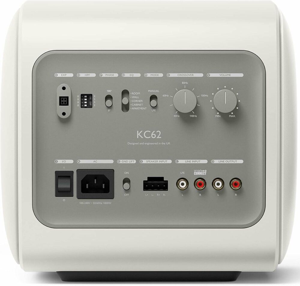 KEF KC62 サブウーファー / 1,000ワット / クラスDアンプ搭載 / 6.5インチフォースキャンセリングドライブユニット / ブラック black - Image 4