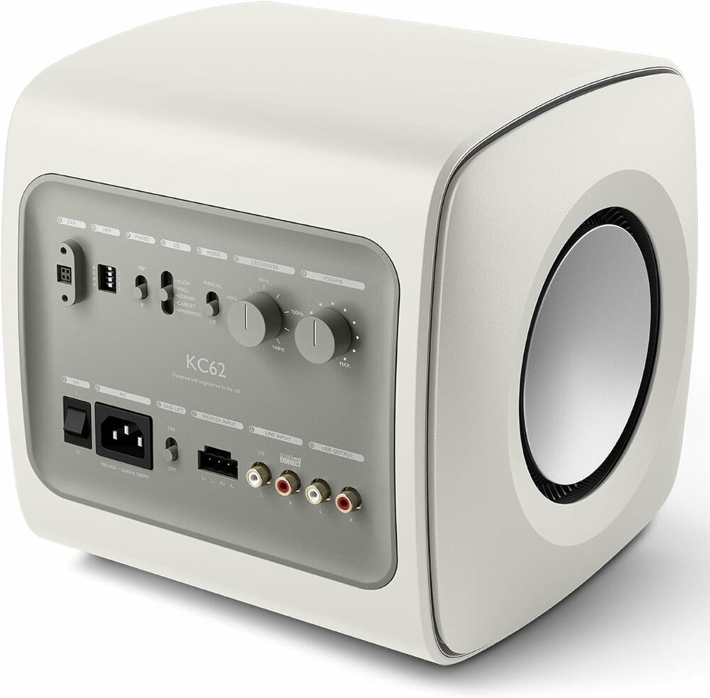 KEF KC62 サブウーファー / 1,000ワット / クラスDアンプ搭載 / 6.5インチフォースキャンセリングドライブユニット / ブラック black - Image 9