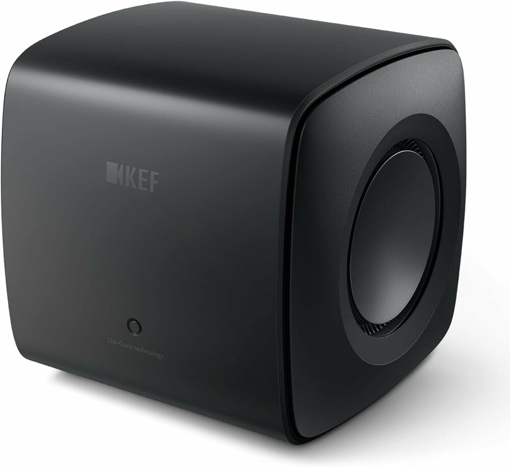 KEF KC62 サブウーファー / 1,000ワット / クラスDアンプ搭載 / 6.5インチフォースキャンセリングドライブユニット / ブラック black - Image 12