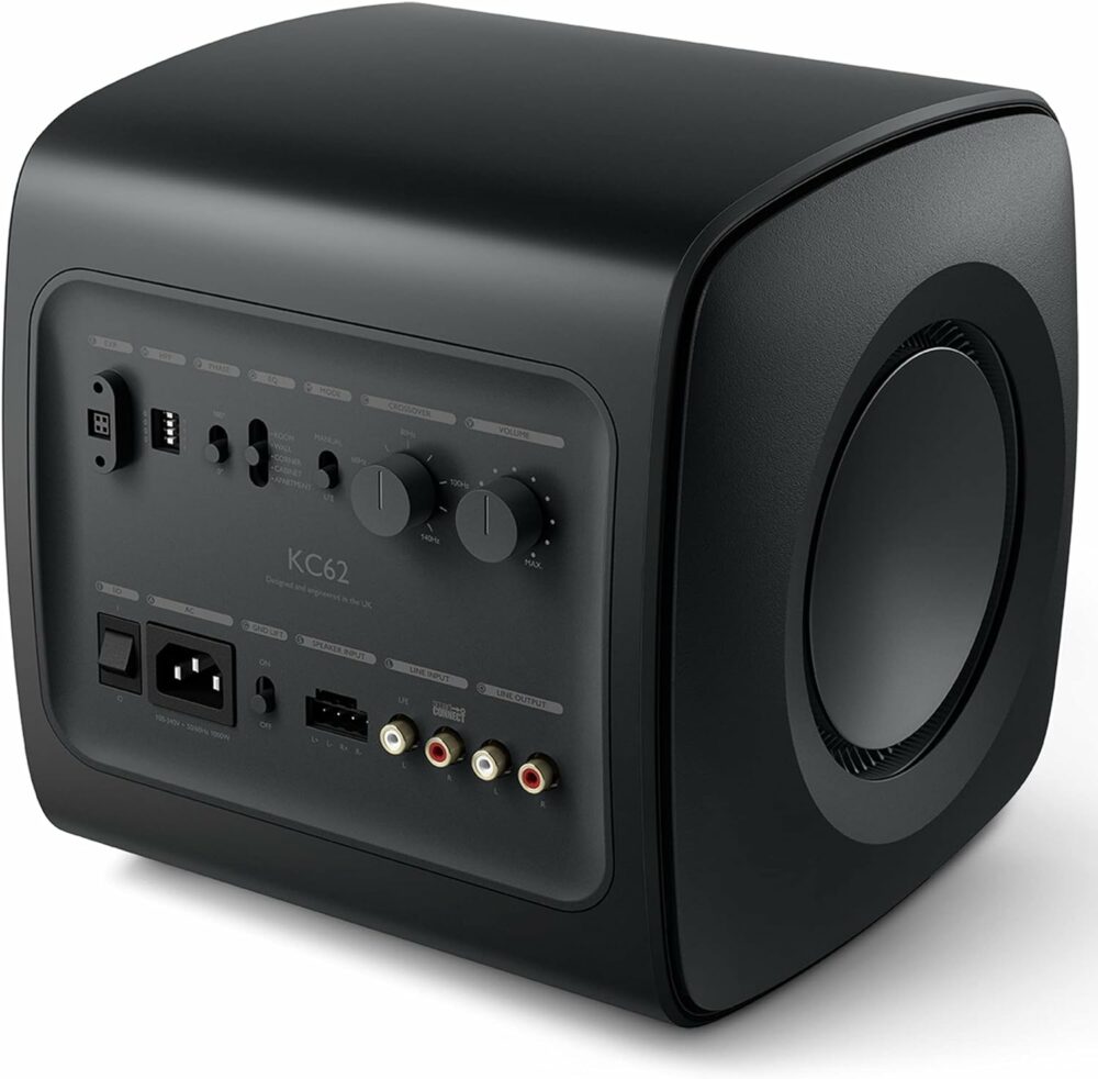 KEF KC62 サブウーファー / 1,000ワット / クラスDアンプ搭載 / 6.5インチフォースキャンセリングドライブユニット / ブラック black - Image 17