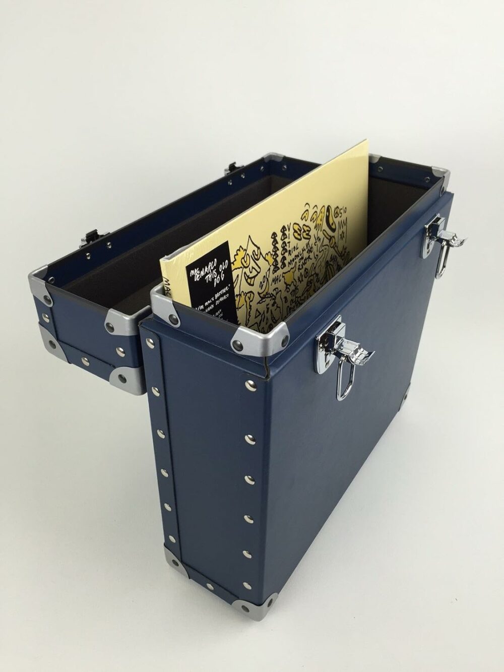 Disc Union LP Record Carrying Case - Navy - Image 6